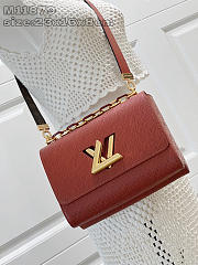 Louis Vuitton LV Twist MM Slim Fauve Brown 23x16x8cm - 1