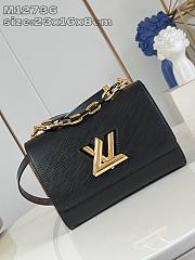 Louis Vuitton LV Twist MM Slim Black 23x16x8cm - 4