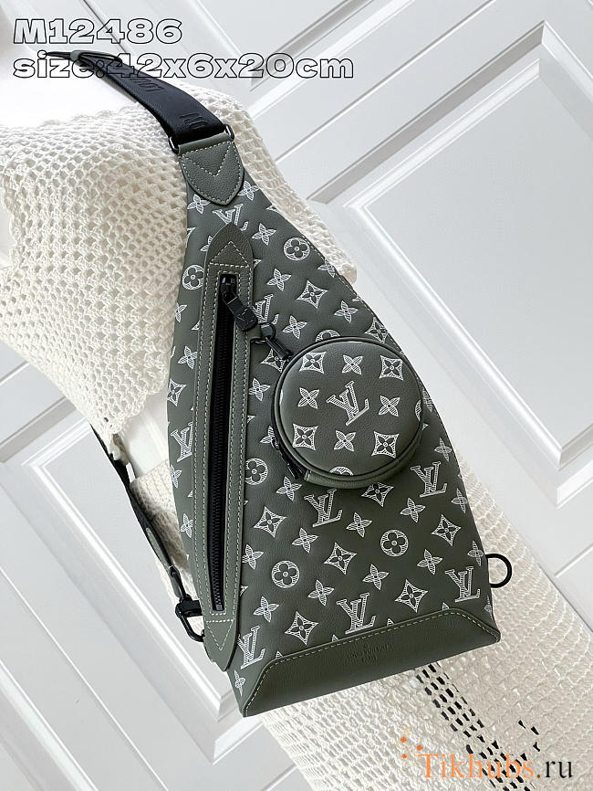 Louis Vuitton LV Duo Slingbag Olive Green 42x20x6cm - 1