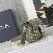 Dior Hit The Road Bag with Strap Olive Green 27x17x9cm - 2