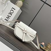 Loewe Mini Gate Dual Bag Soft Calfskin White 21x12.5x9cm - 1