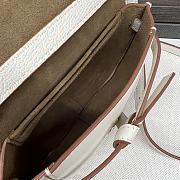 Loewe Mini Gate Dual Bag Soft Calfskin White 21x12.5x9cm - 2