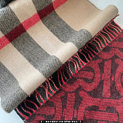 Burberry Cashmere Scarf Burgundy 36x200cm - 2