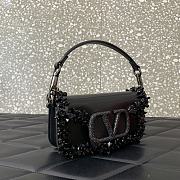 Valentino Garavani Mini Loco Black Bag 19x10.5x5cm - 5