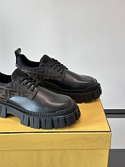 Fendi Force Lace-ups Black Leather - 3