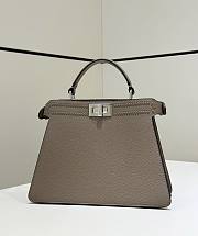 Fendi Peekaboo ISeeU Small Dove Grey Bag 27x21x11cm - 5