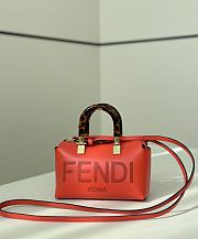 Fendi By The Way Mini Boston Bag Orange 17x18x8cm - 1