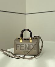 Fendi By The Way Mini Boston Bag Grey 17x18x8cm - 1