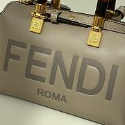 Fendi By The Way Mini Boston Bag Grey 17x18x8cm - 2