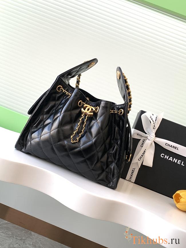 Chanel Black Bag Lambskin Gold 30x26x14cm - 1