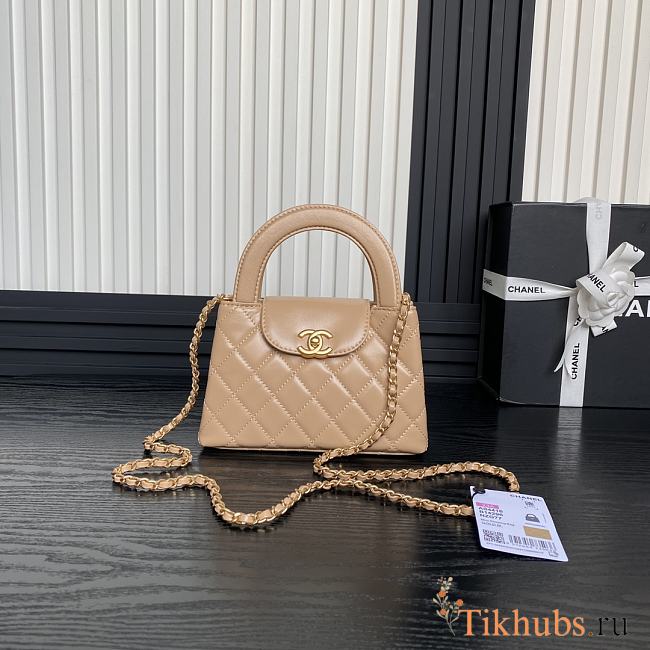 Chanel Kelly Beige Top Handle Bag 13x19x7cm - 1