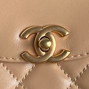 Chanel Kelly Beige Top Handle Bag 13x19x7cm - 6