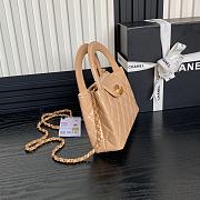 Chanel Kelly Beige Top Handle Bag 13x19x7cm - 5