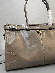 Prada Large Leather Handbag 38x24x12cm - 5