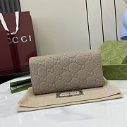 Gucci GG Emblem Continental Wallet Taupe 19x11x3cm - 4