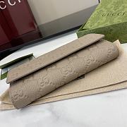 Gucci GG Emblem Continental Wallet Taupe 19x11x3cm - 3