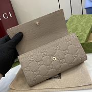 Gucci GG Emblem Continental Wallet Taupe 19x11x3cm - 2