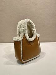 Prada Brown Small Shearling 18x15.5x10cm - 2