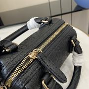 Gucci GG Emblem Super Mini Top Handle Bag Black 16.5x10x8cm - 3