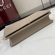 Gucci GG Emblem Super Mini Shoulder Bag Taupe 20x12.5x4.5cm - 4