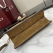 Gucci Dionysus Mini Top Handle Bag Brown Suede 22x16x8cm - 4