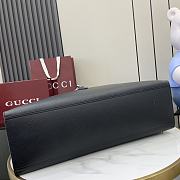 Gucci Large Tote Bag With Hook Closure Black 50x35x16cm - 6