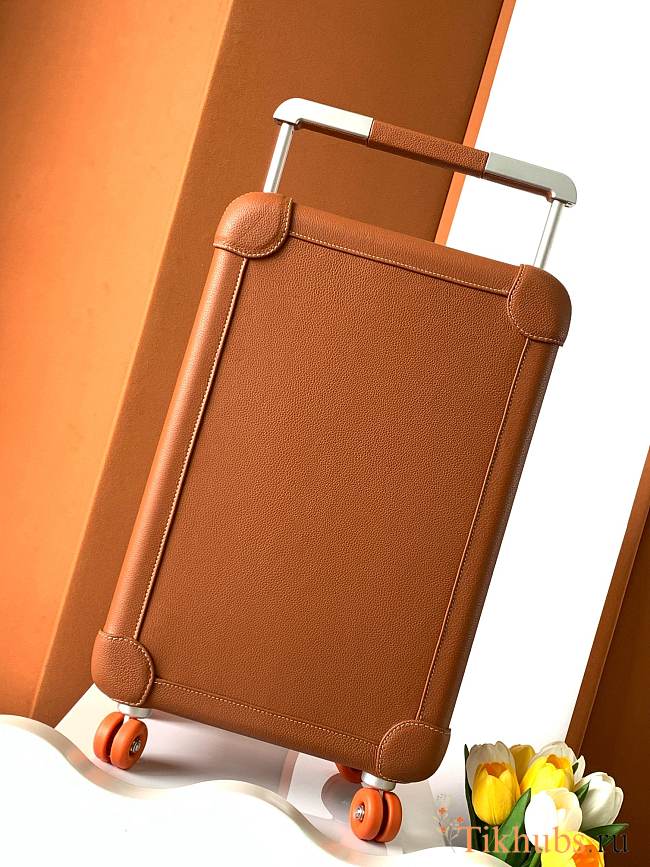 Hermes R.M.S Cabin Suitcase Brown 57x35x20cm - 1