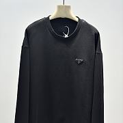 Prada Triangle Logo Cotton Sweatshirt - 4