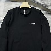 Prada Triangle Logo Cotton Sweatshirt - 2