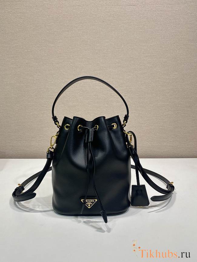 Prada Leather Mini Bag Black 19.5x15.5x10cm - 1