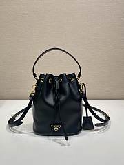 Prada Leather Mini Bag Black 19.5x15.5x10cm - 1