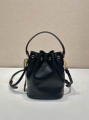 Prada Leather Mini Bag Black 19.5x15.5x10cm - 4