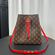 Louis Vuitton LV NeoNoe Bag Monogram Red 26x22x27cm - 1