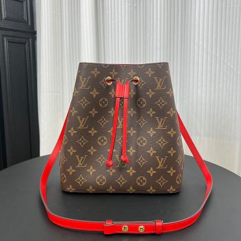 Louis Vuitton LV NeoNoe Bag Monogram Red 26x22x27cm