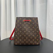 Louis Vuitton LV NeoNoe Bag Monogram Red 26x22x27cm - 4