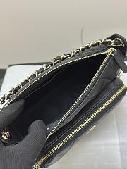 Chanel Clutch With Chain Black Bag Lambskin 21x15x7.5cm - 6