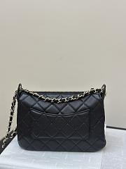 Chanel Clutch With Chain Black Bag Lambskin 21x15x7.5cm - 5