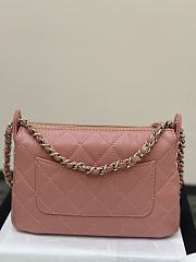 Chanel Clutch With Chain Pink Bag Lambskin 21x15x7.5cm - 4