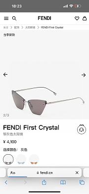 Fendi First Crystal Sunglasses - 2