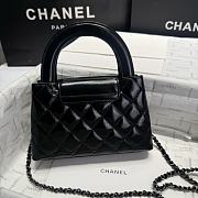 Chanel Kelly Full Black Top Handle Bag 13x19x7cm - 4