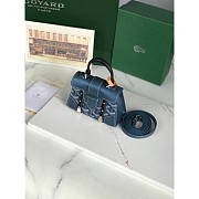 Goyard Saigon Nano Structure Bag Pearly Blue 14.5x11.5x7.5cm - 3