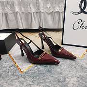 YSL Red Wine Heel 10cm - 1