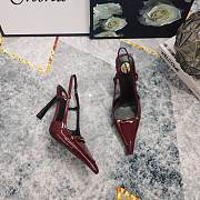 YSL Red Wine Heel 10cm - 3