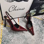 YSL Red Wine Heel 10cm - 2