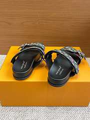 Louis Vuitton LV Bom Dia Flat Comfort Mule Takashi Murakami Black - 5