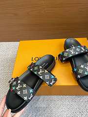 Louis Vuitton LV Bom Dia Flat Comfort Mule Takashi Murakami Black - 3