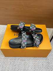 Louis Vuitton LV Bom Dia Flat Comfort Mule Takashi Murakami Black - 2