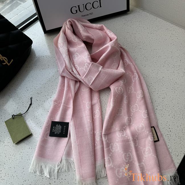 Gucci Pink Scarf 48x180cm - 1