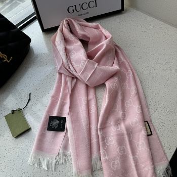 Gucci Pink Scarf 48x180cm