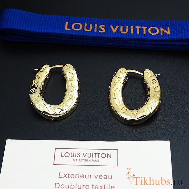 Louis Vuitton LV Gold Earrings 03  - 1